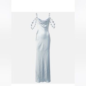 Self-portrait Bridal floral satin gown